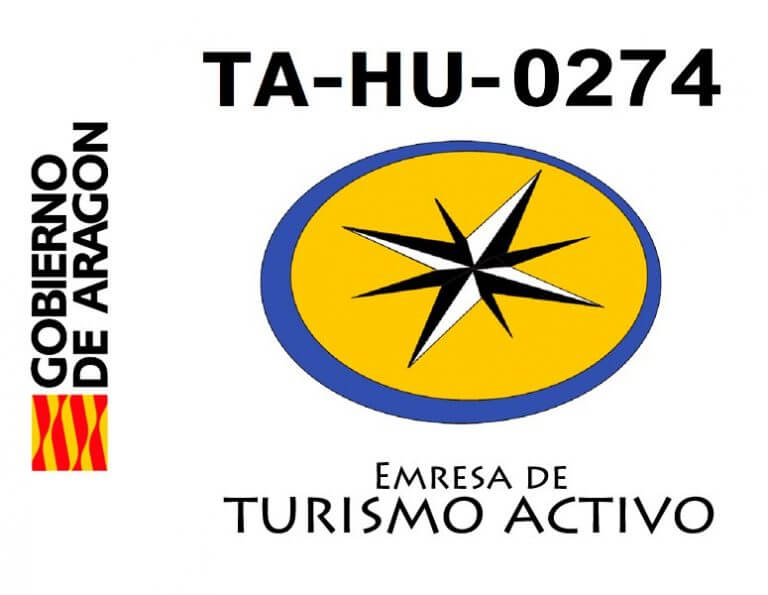 Sello Oficial de Turismo Activo de Aragón TA-HU 274